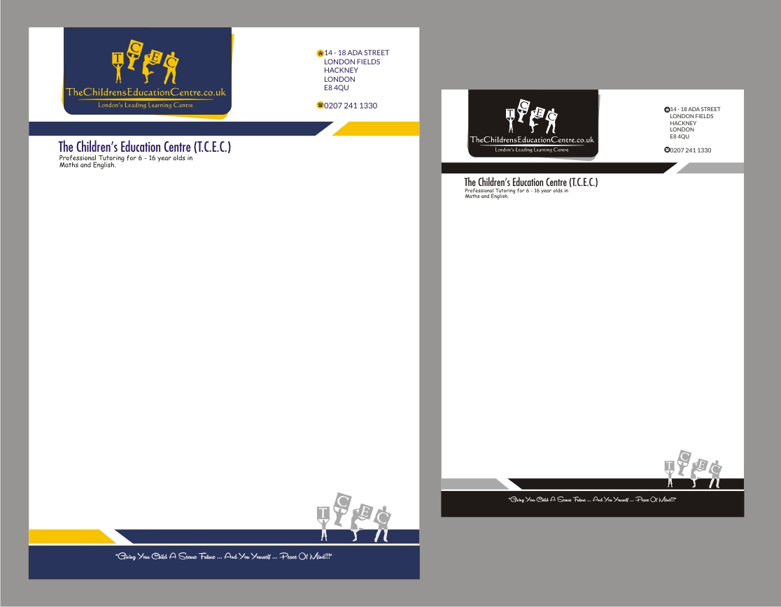 Design En-Tête par letsgoguru pour TheChildrensEducationCentre.co.uk | Design #3758368