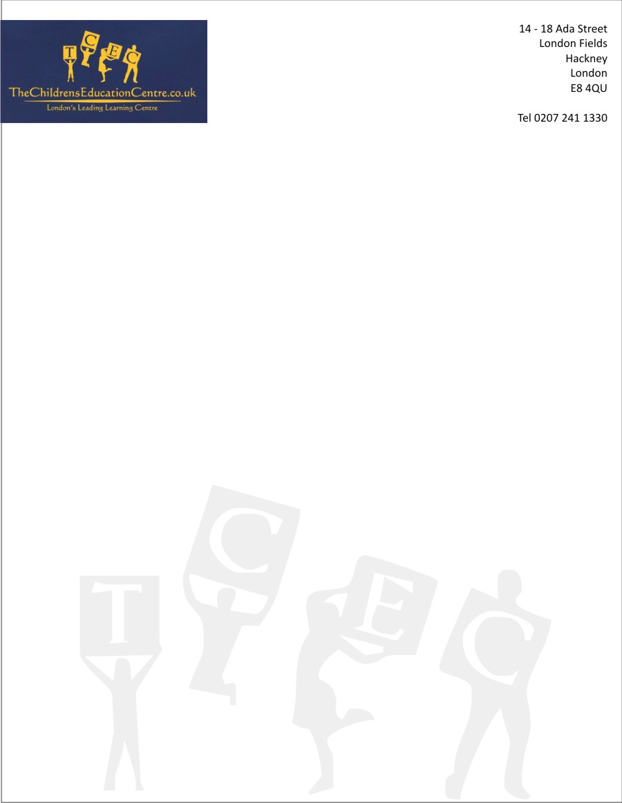 Letterhead Design by caesars for TheChildrensEducationCentre.co.uk | Design #3764041