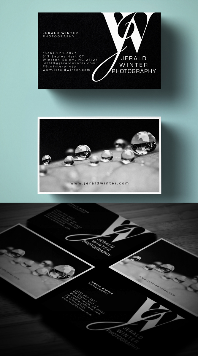 Design de Carte de Visite par Cherry Pop Design pour Jerald Winter Photography LLC | Design : #3768567