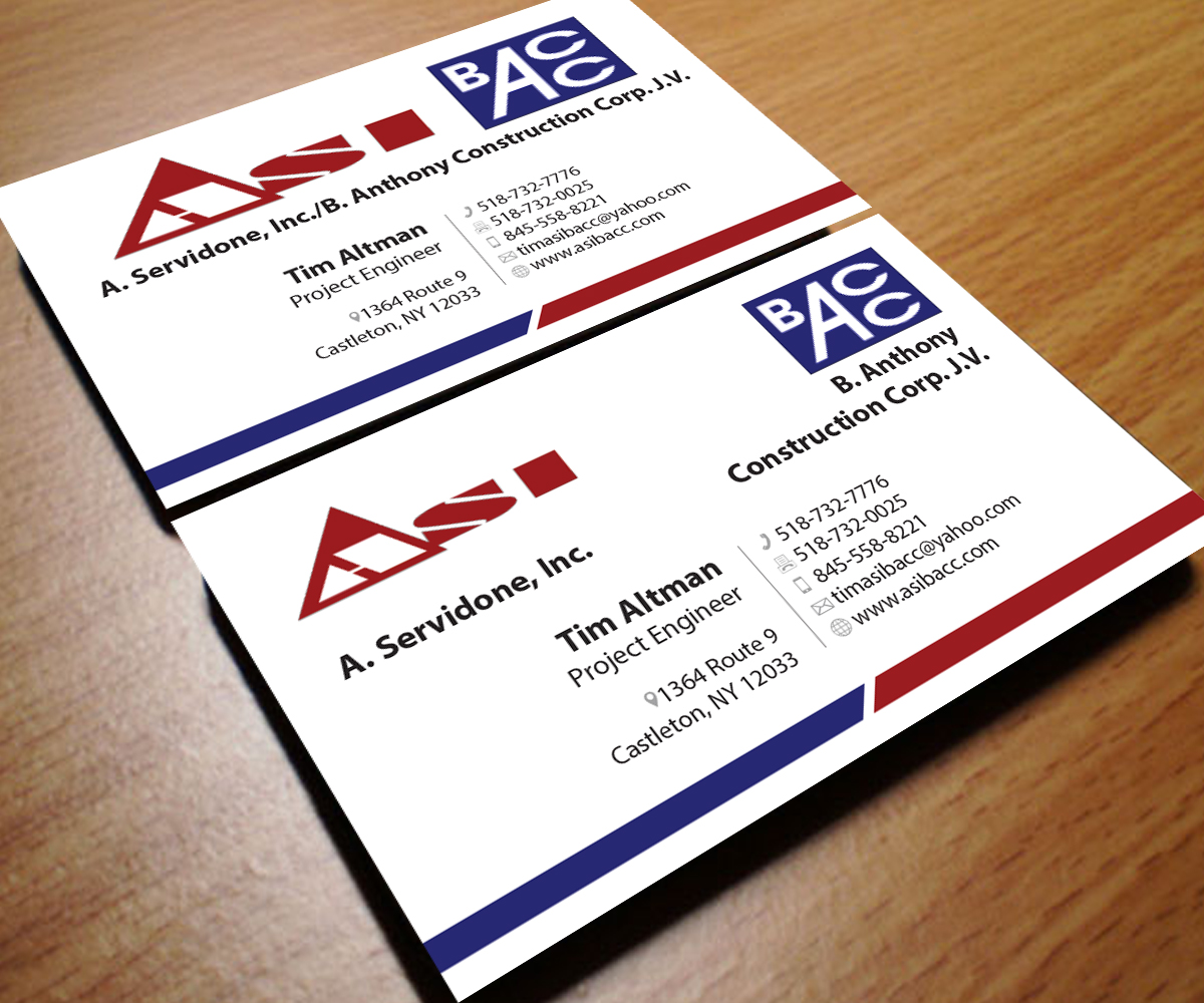 Diseño de Tarjeta de Presentación por Aaaron para ASI/BACC JV | Diseño: #3766986