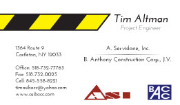 Business Card Design by Sasa Slijepcevic for ASI/BACC JV | Design: #3762306