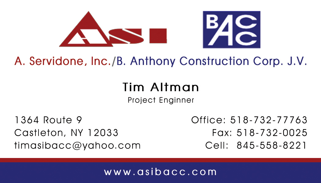 Business Card Design by Memorylane for ASI/BACC JV | Design #3782939