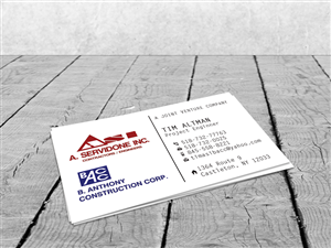 Diseño de Tarjeta de Presentación por Sajin para ASI/BACC JV | Diseño: #3774195