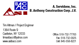 Business Card Design by mpepe for ASI/BACC JV | Design #3758956