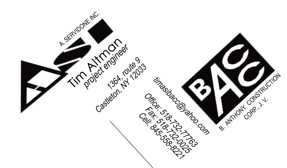 Business Card Design by Niladri Sarkar for ASI/BACC JV | Design #3763248
