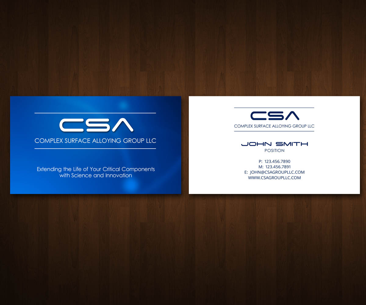 Business Card Design by ZETA for CSA GROUP LLC. | Design #3785538