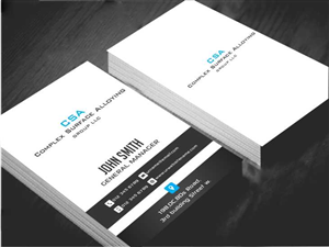Business Card Design by AwsomeD for CSA GROUP LLC. | Design #3746561