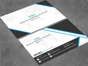 Business Card Design by AwsomeD for CSA GROUP LLC. | Design: #3746562