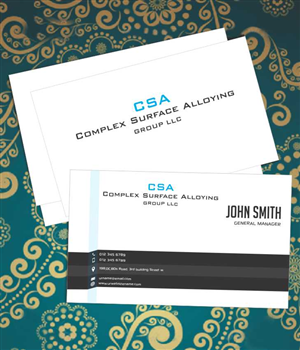Business Card Design by AwsomeD for CSA GROUP LLC. | Design: #3746567