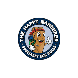 The Happy Wanderer Specialty Egg Rolls | Logo-Design von Oct-O-Ray Design