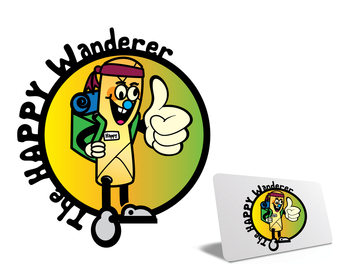 Logo Design by anod for The Happy Wanderer | Design #3751415