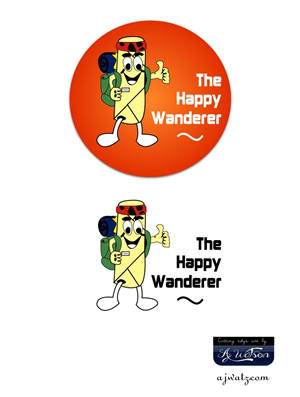 Logo Design by Mountainman Graphics for The Happy Wanderer | Design: #3755570