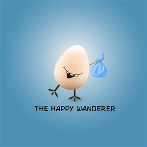 Logo Design by Amnesiaco for The Happy Wanderer | Design: #3772605