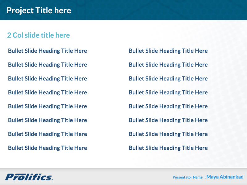 Diseño de PowerPoint por Best Design Hub para Prolifics | Diseño #3748659