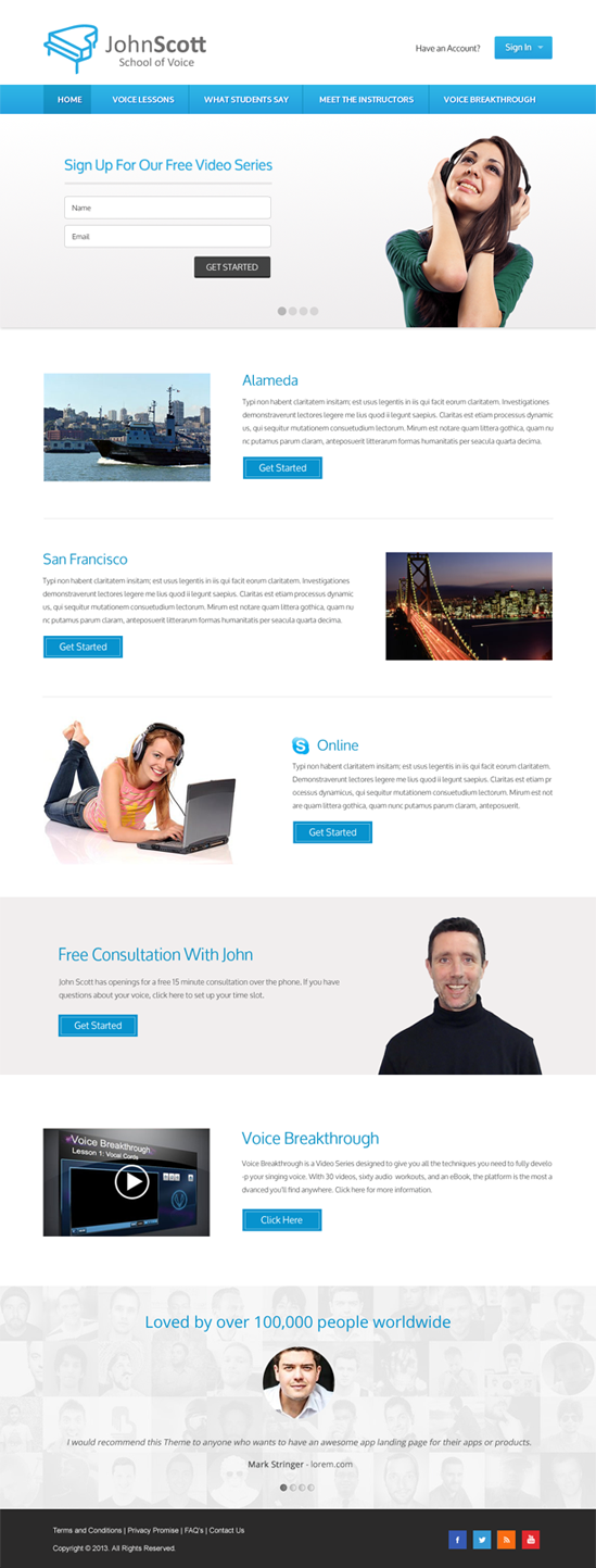 Web Design by Infinity Pix for JDSVoice | Design #3818405