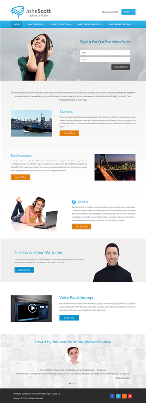 Web Design by Infinity Pix for JDSVoice | Design #3829299