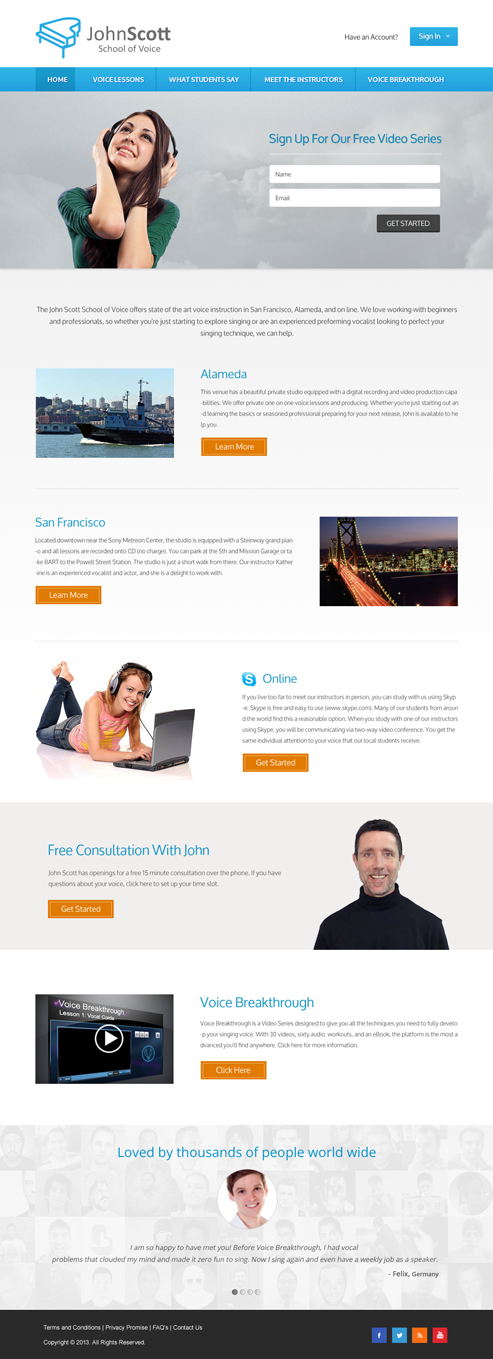 Web Design by Infinity Pix for JDSVoice | Design #3829306