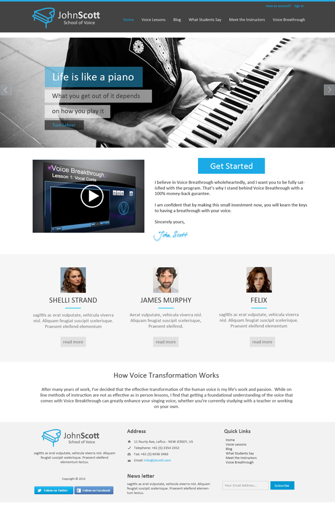 Web Design by cmyk.crowd for JDSVoice | Design #3747143