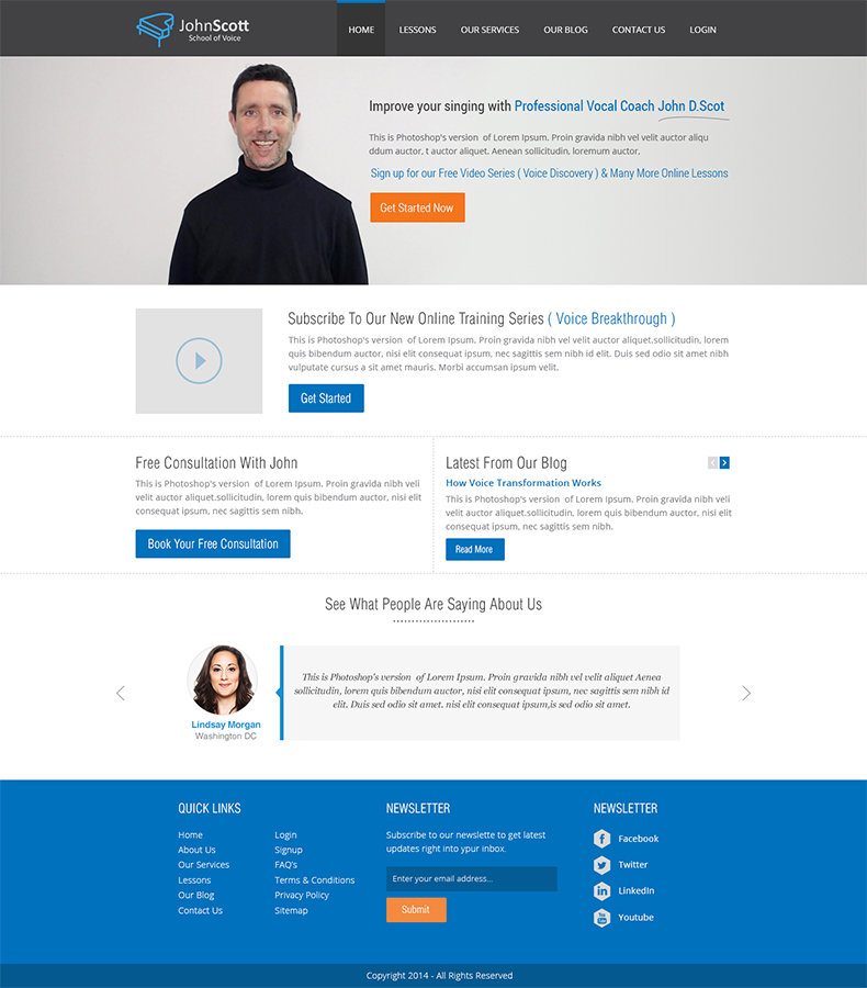 Web Design by MH Awan for JDSVoice | Design #3751556