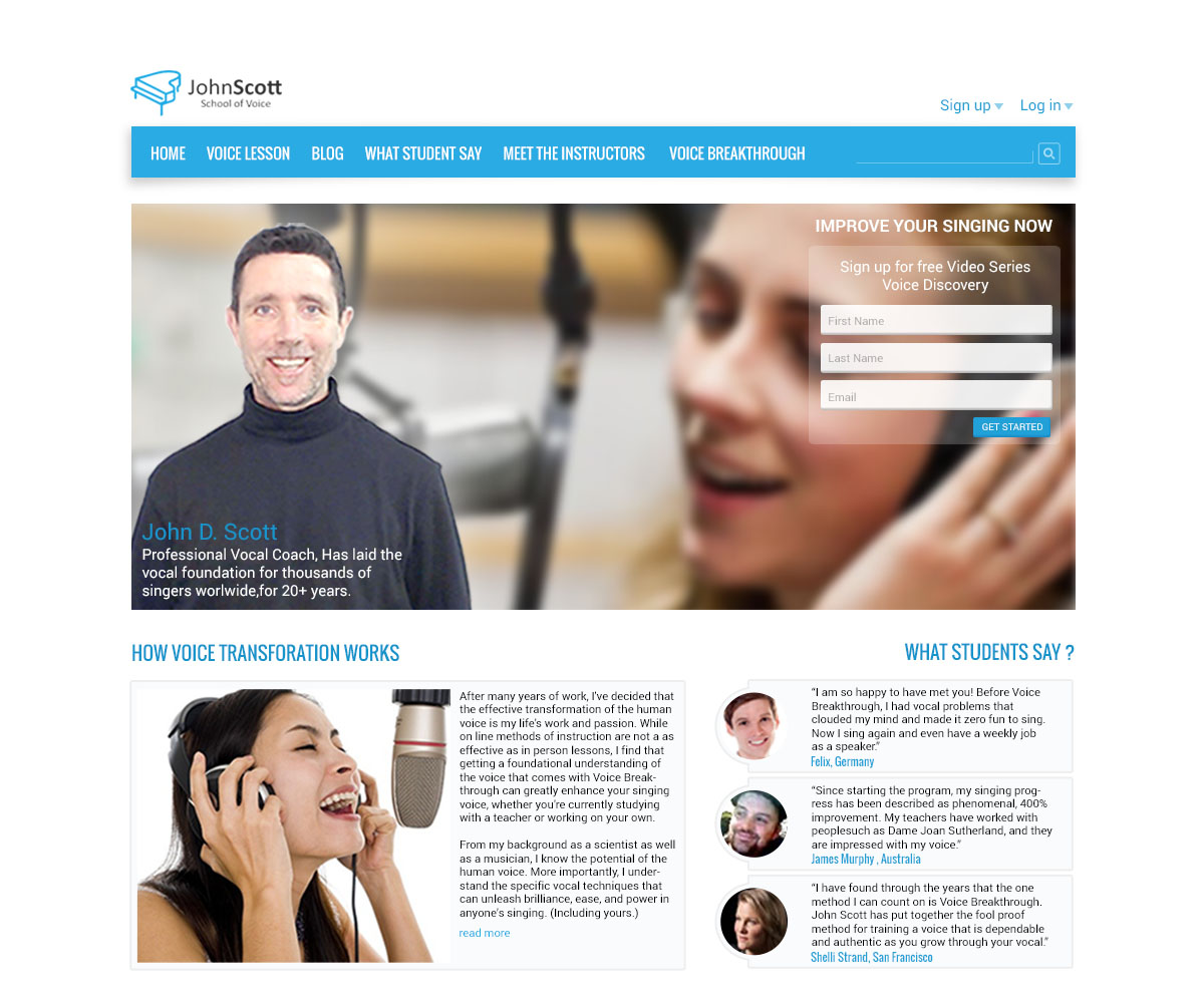 Web Design by Jan Mutakin for JDSVoice | Design #3817052