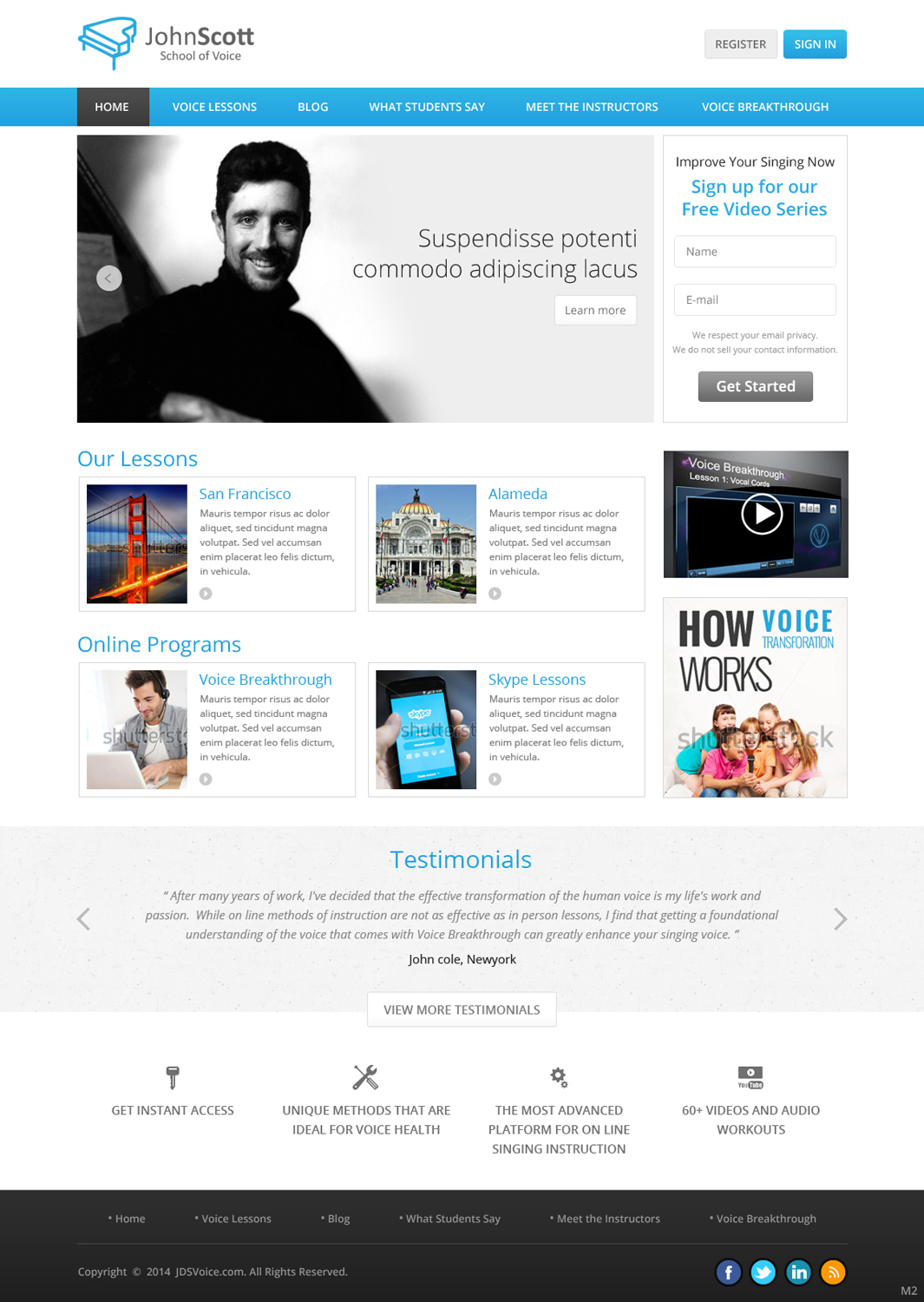 Web Design par pb pour JDSVoice | Design #3749111