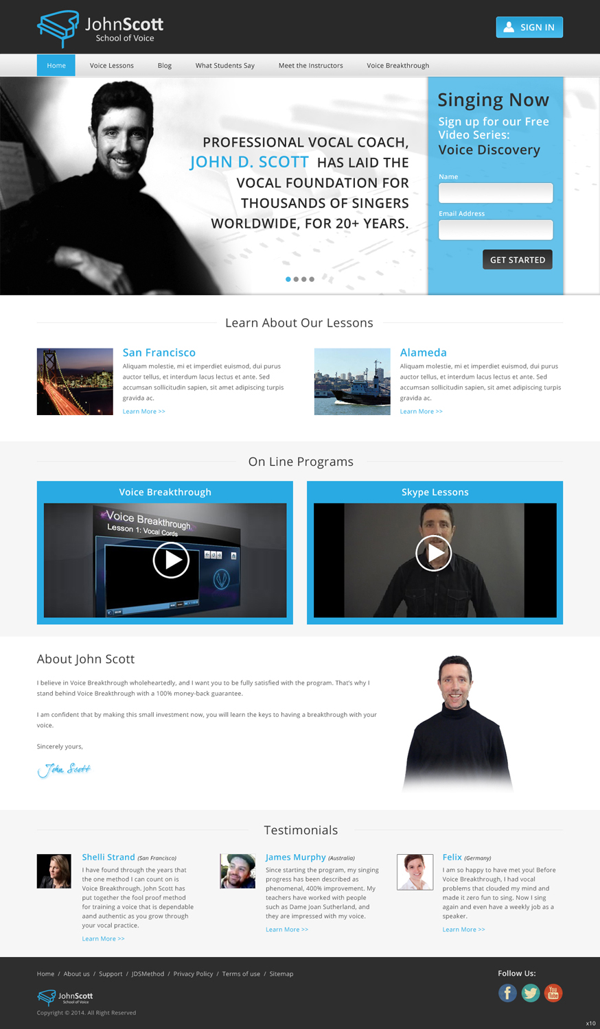 Web Design by pb for JDSVoice | Design #3757082