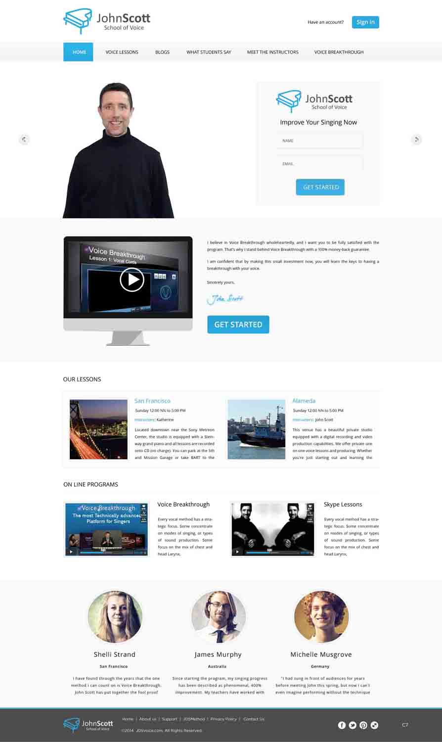 Web Design by pb for JDSVoice | Design #3757093