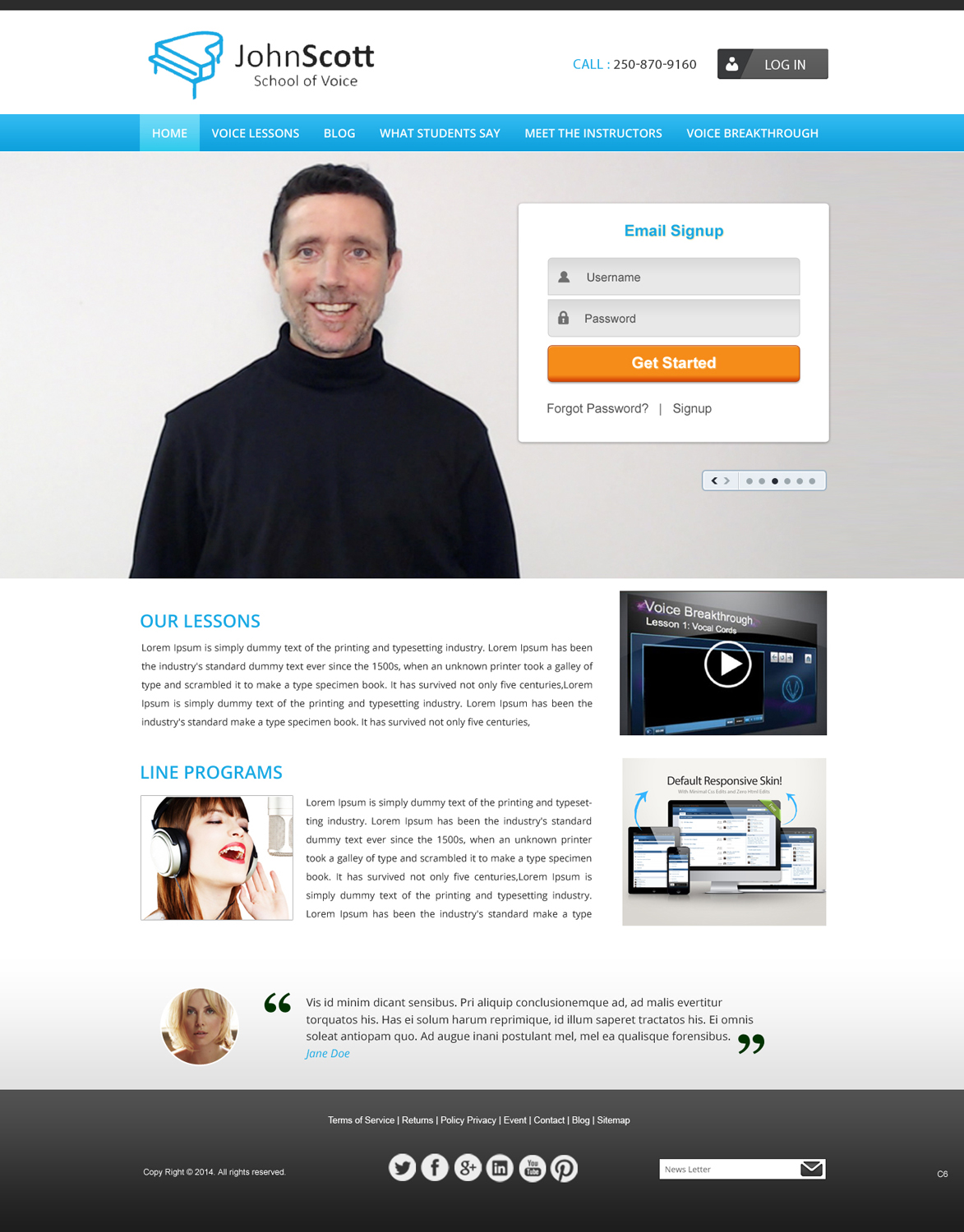 Web Design by pb for JDSVoice | Design #3757102