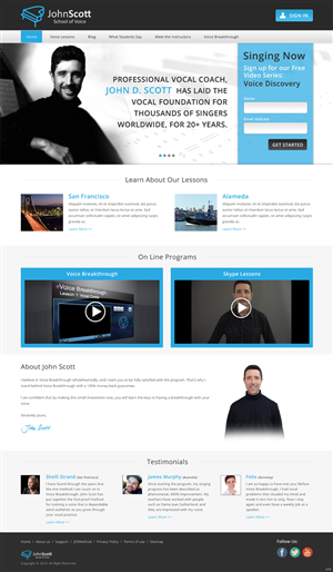 Web Design by pb for JDSVoice | Design: #3762648