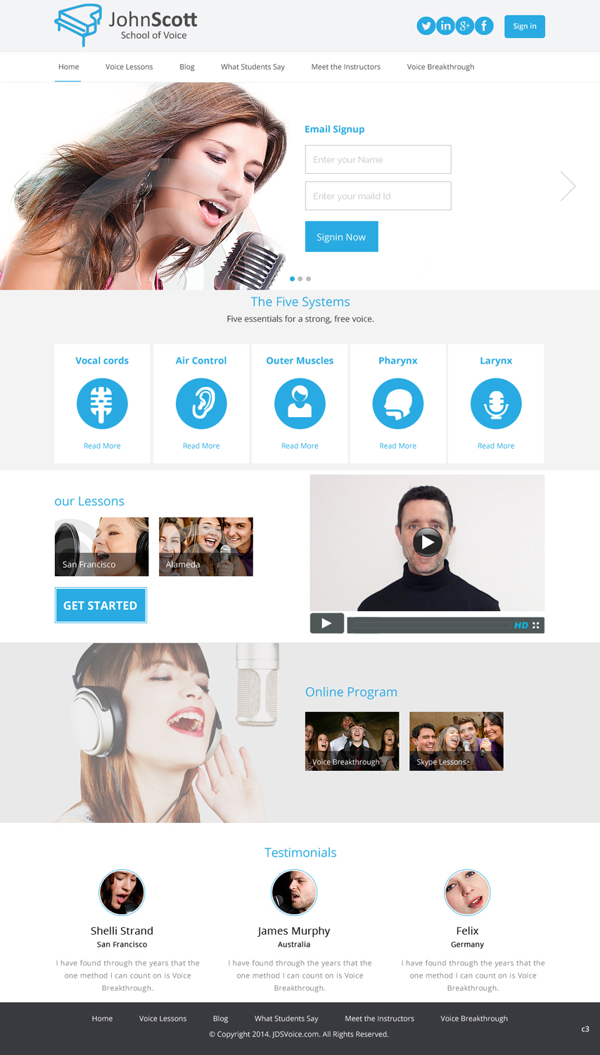 Web Design by pb for JDSVoice | Design #3762649