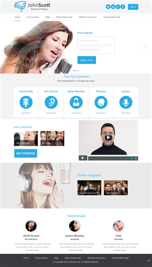 Web Design by pb for JDSVoice | Design: #3762649