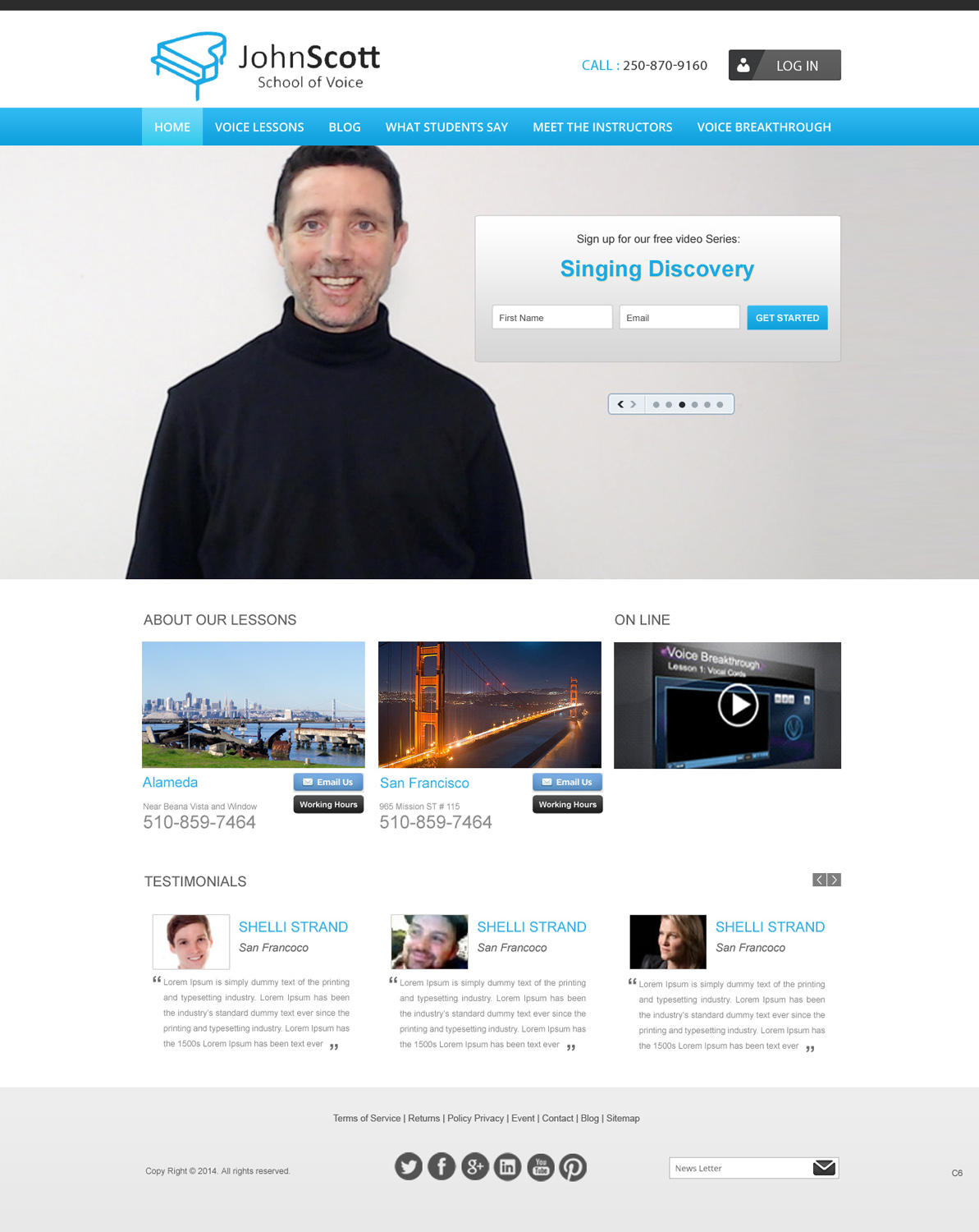 Web Design by pb for JDSVoice | Design #3796337