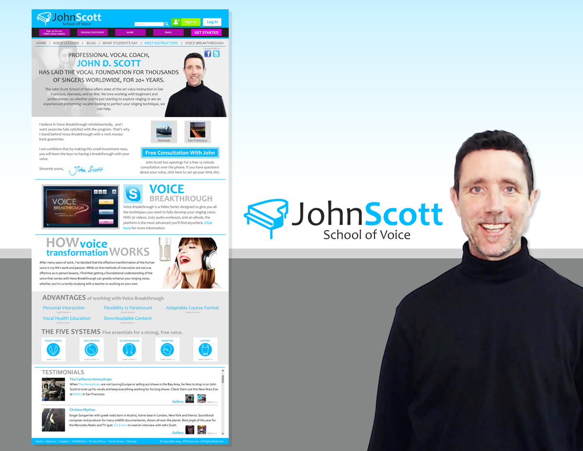 Web Design by Strawberry Girl for JDSVoice | Design #3818099