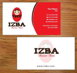 Business Card Design by Joy16589 for Izba | Design: #3781014