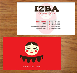 Business Card Design by Joy16589 for Izba | Design: #3781018