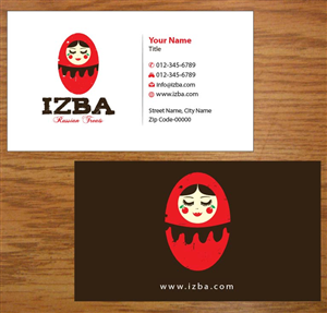 Business Card Design by Joy16589 for Izba | Design: #3781022