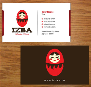 Business Card Design by Joy16589 for Izba | Design: #3781041