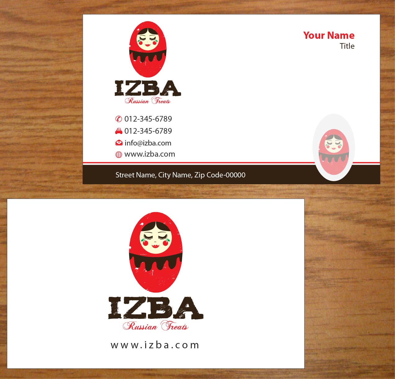 Business Card Design by Joy16589 for Izba | Design #3781054