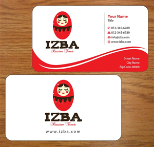 Business Card Design by Joy16589 for Izba | Design: #3781468