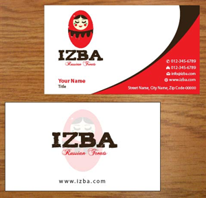 Business Card Design by Joy16589 for Izba | Design: #3781479