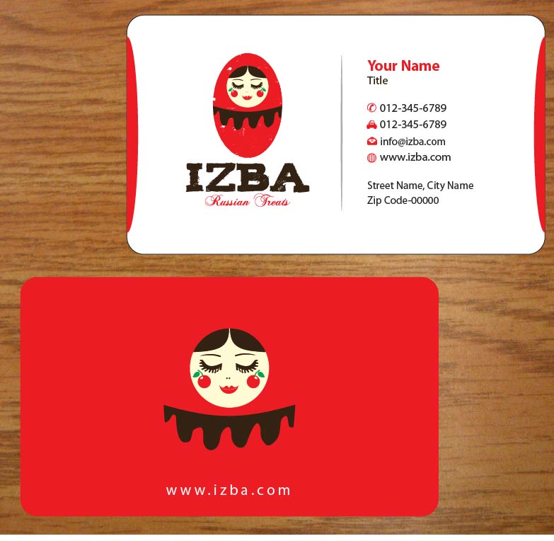 Business Card Design by Joy16589 for Izba | Design #3781499