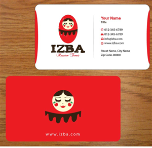 Business Card Design by Joy16589 for Izba | Design: #3781499