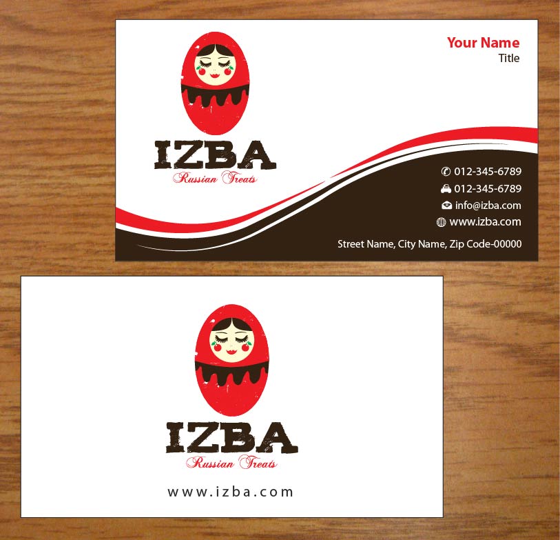 Business Card Design by Joy16589 for Izba | Design #3781508