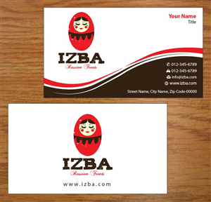 Business Card Design by Joy16589 for Izba | Design: #3781508