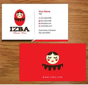 Business Card Design by Joy16589 for Izba | Design: #3781511