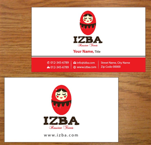 Business Card Design by Joy16589 for Izba | Design: #3781516