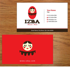 Business Card Design by Joy16589 for Izba | Design: #3781521