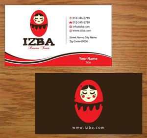 Business Card Design by Joy16589 for Izba | Design: #3781528