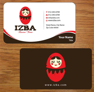 Business Card Design by Joy16589 for Izba | Design: #3781540