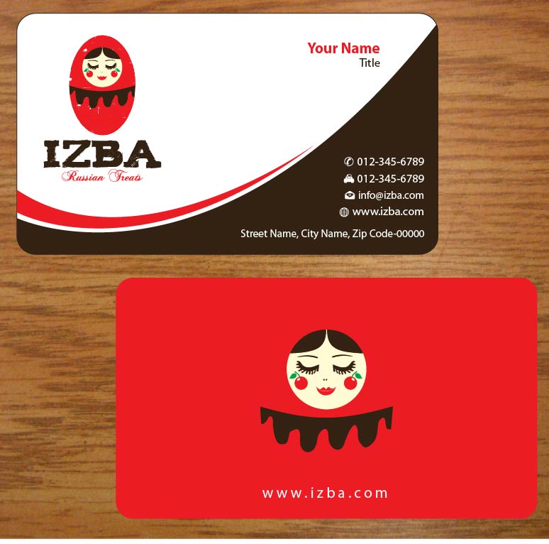 Diseño de Tarjeta de Presentación por Joy16589 para Izba | Diseño #3781562